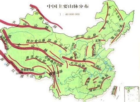 中國山脈分佈圖|中國地理地貌:我國地形特徵,主要山脈分布,高原、平原等,主要地震。